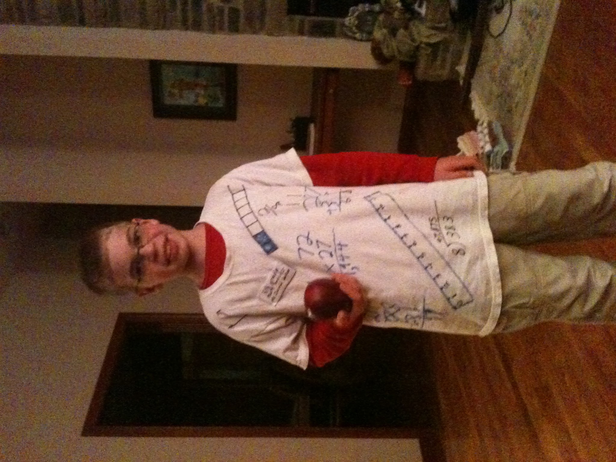 David Jackson dressed as a teacher for Halloween, 2011