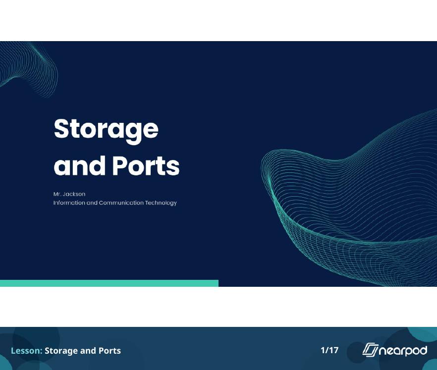 Storage and Ports slide 1: title slide